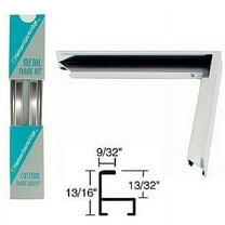 Nielsen Bainbridge 16" Undici Sectional Frame Kit, Metal Picture Hanging Hardware with Round Face, 2 Bars, Silver Finish, Easy Assembly, Lightweight