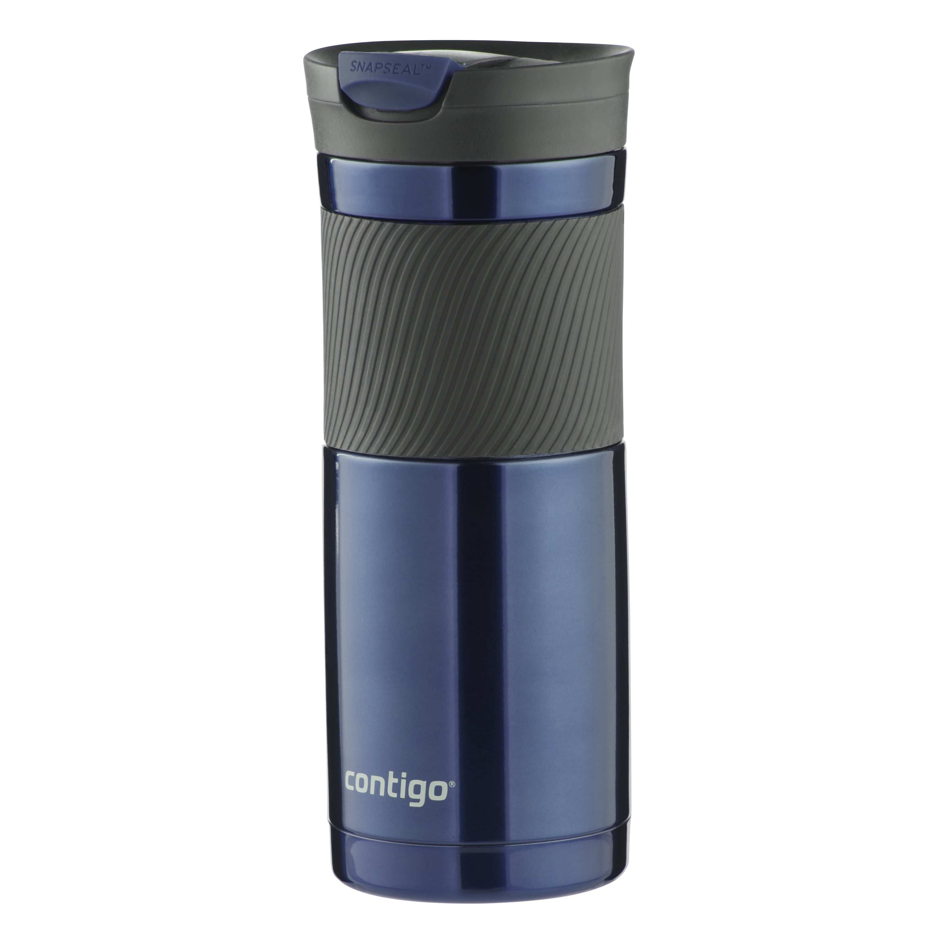 Contigo SnapSeal Insulated Stainless Steel Travel Mug with Grip, 20 oz.,  Blue