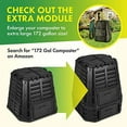 thumbnail image 3 of D.F. Omer Garden Compost Bin Recycled Plastic Composter 110 Gallon (420 Liter), 3 of 4