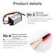 thumbnail image 2 of Sidaley Adaptador de 2 piezas de CC de 12 a 6V, reductor de voltaje de 3A, regulador de protección contra cortocircuitos, accesorio de Vehículos, repuestos y accesorios Mis, 2 of 6