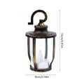 thumbnail image 4 of LED Hanging Lantern, Plastic Wind Lamp with Hook for Indoor Outdoor Decor, Flameless Ambient Light for Holiday Parties, Patio, Camping, 4 of 5