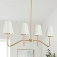thumbnail image 7 of LNC 4-Light Modern Chandelier with White Fabric Finish for Living Room, 7 of 7