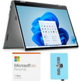 thumbnail image 2 of Dell  Inspiron i7420 Home & Business 2-in-1 Laptop (Intel i5-1235U 10-Core, 14.0" 60Hz Touch Wide UXGA (1920x1200), Intel Iris Xe, 16GB RAM, Win 10 Pro) with Microsoft 365 Personal , Hub, 2 of 7
