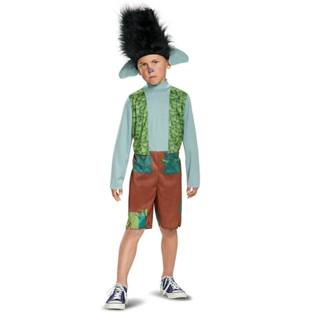 Disguise Trolls Branch Child Costume with Wig (Branch, Small