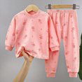 thumbnail image 2 of TOWED22 Baby Boy Fall Winter Clothes 2pcs Cotton Graphic Tee Cotton Joggers Pants Toddler Outfits Casual Clothing(Light Pink,4-5 Y), 2 of 4