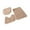 Light Brown, variant on Fiocias 3Pcs Bath Rugs Set Toilet Lid Cover U Shape Rug Bath Mat Soft Floor Mat Washable Light Grey