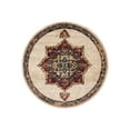 thumbnail image 3 of Unique Loom Utopia Collection Area Rug - Helios (4' Round Cream/Blue), 3 of 7