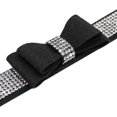 thumbnail image 4 of Beirui Rhinestone Bling Leather Dog Collar and Leash Set - Soft Flocking Sparkly Crystal Diamonds Studded - Cute Double Bowknot Collar with 4 Foot Leash for Pet Show,Pink,Neck fit 8-10", 4 of 6