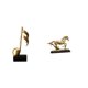 thumbnail image 1 of Figura Decorativa De Resina Con Forma De Caballo Y Notas Musicales. Ideal Como Adorno De Mesa, Centro De Mesa, Chimenea, Estantería, Sala De Estar O Como Regalo De Inauguración., 1 of 8