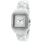 Women's PS4897WT Swiss Ceramic Swarovski Crystal White Dial Watch