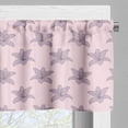 thumbnail image 5 of Ambesonne Floral Valance & Curtain, Spring Theme Lilies Pattern, 55"x36", Pale Mauve Rose and Grey, 5 of 7