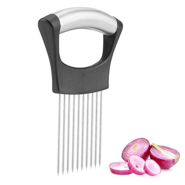Cortadora de Cebolla y Carne de Acero Inoxidable con 10 Puntas para Cocina