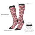 thumbnail image 4 of Fotbe Hearts for Valentines day print Women's Men's Novelty Crew Socks Cotton Socks Knee High Socks for Walking,Running,Nurses,Pregnancy, 4 of 6