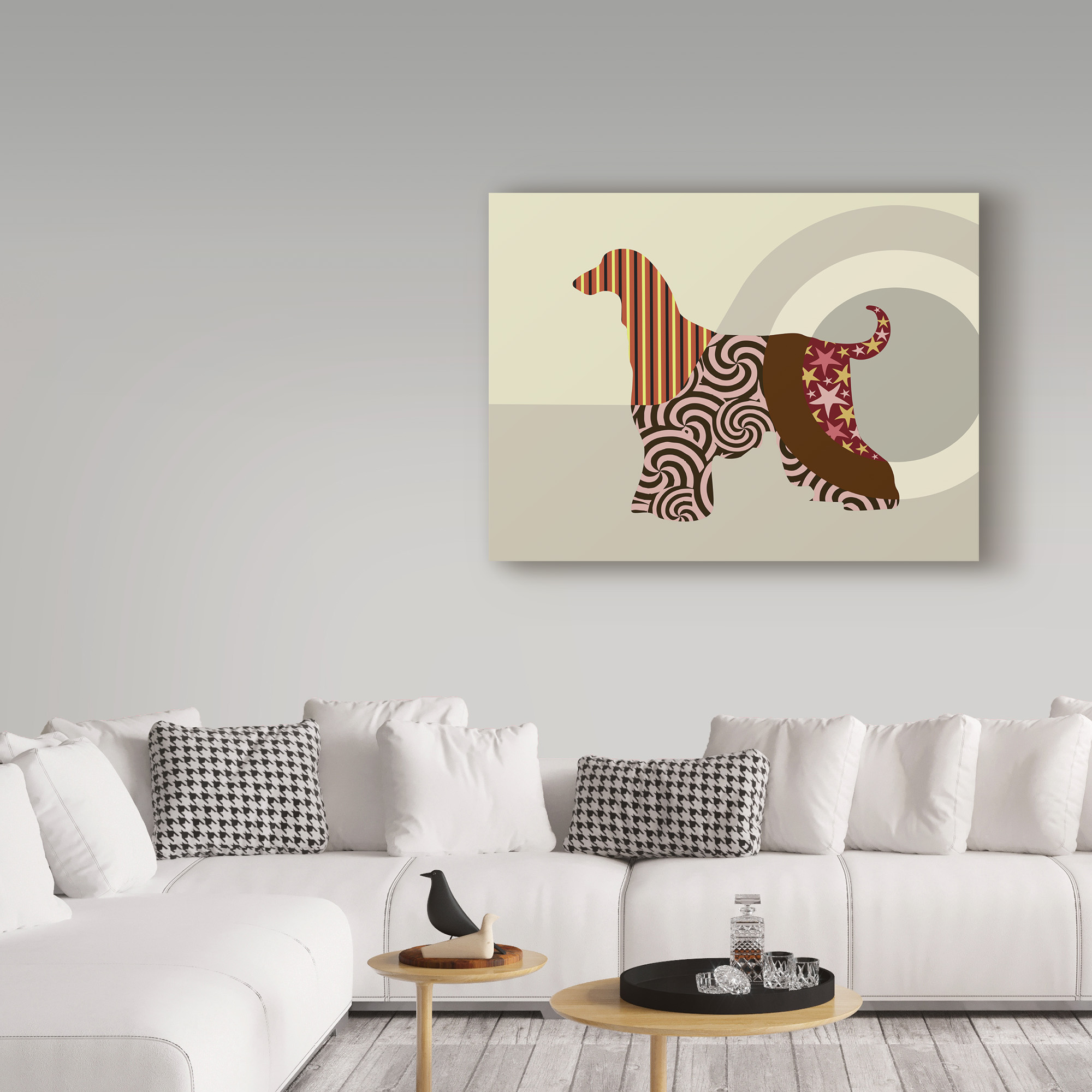 Trademark Fine Art 'Afghan Hound Dog' Canvas Art by Lanre Adefioye
