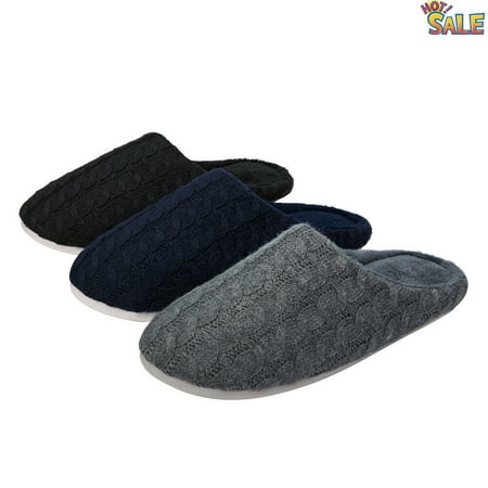 

Men Non-slip Warm Plush Slippers Soft-soled Cotton Slippers Indoor Universal