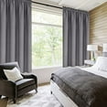 thumbnail image 2 of DWCN Blackout Curtains for bedroom - Thermal Insulated Privacy Energy Saving Rod Pocket Drapes for Living Room, W 38 x L 63 Inch, Grey, Set of 2, 2 of 5