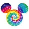 thumbnail image 2 of Men's Mickey & Friends Rainbow Tie-Dye Mickey Mouse Logo Sweatshirt White Medium, 2 of 4