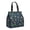Alien Rocket Deep Blue Pattern, variant on Alien Head Bright Green Pattern Insulated Lunch Bag for Women/Men,Minimalist Lunch Bag,Canvas with Velcro Closure,Built-in Pocket,11x10x6 Inches,8.66L
