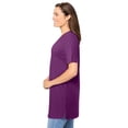 thumbnail image 3 of Woman Within Plus Size Perfect Short-Sleeve Shirred V-Neck Tunic, 3 of 6