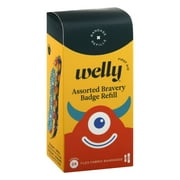 Welly Bravery Badges Standard Flex Fabric Bandages Monster Refill - 24 ct