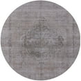 thumbnail image 1 of Ahgly Company Indoor Round Mid-Century Modern Dark Gray Oriental Area Rugs, 6' Round, 1 of 6