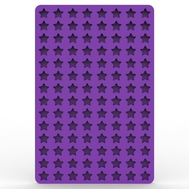 Molde de silicona para golosinas para perros, minimolde de estrella de 112 cavidades para hornear cubitos de hielo, gotas de chocolate, golosinas para perros, galletas gomosas