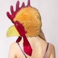 thumbnail image 7 of Hsqqdc Realistic Plush Rooster Shape Hat, Animal Theme Headdress for Party, 7 of 7