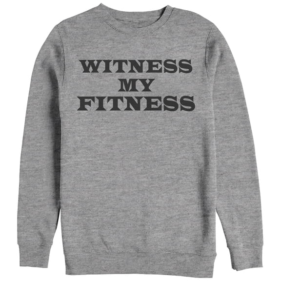 Women's CHIN UP Witness My Fitness  Sweatshirt Athletic Heather Small