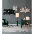 thumbnail image 2 of A&B Home Dita Feather Floor Lamp - Black/Gold, 2 of 5