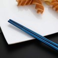 thumbnail image 4 of CHAO Utensilios portátiles de 7 piezas, juego de cubiertos de viaje para acampar, que incluye cuchillo, tenedor, cuchara, palillos, cepillo de limpieza, pajitas, estuche portátil, plano de acero inoxi, 4 of 5