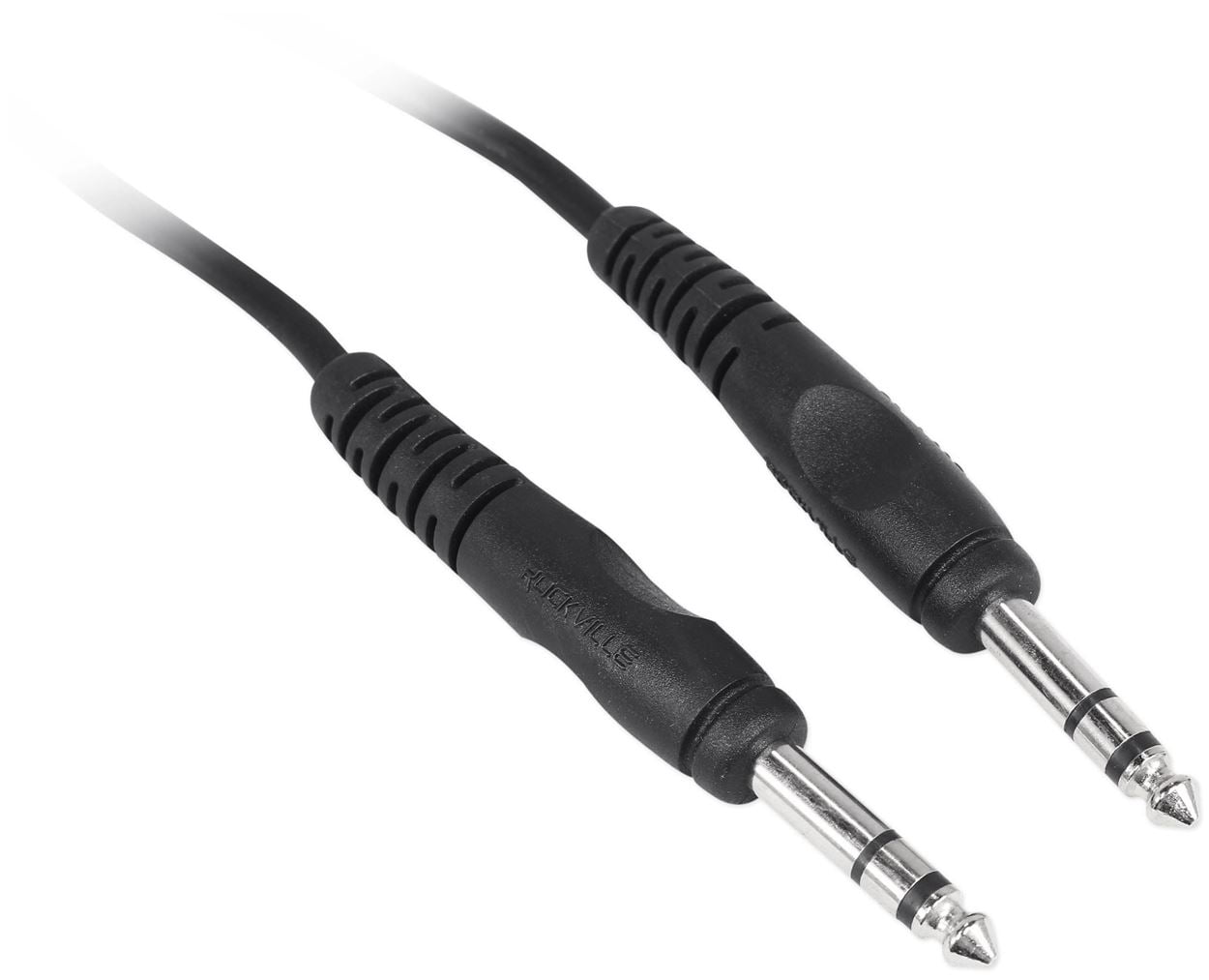 6 Rockville RCTR125B 25' 1/4'' TRS to 1/4'' TRS Cable, Black, 100% Copper