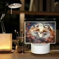 thumbnail image 6 of Fotbe Romantic Flower Fox Pattern Acrylic Night Light Gift with 3 Color ModesTouch-Sensitive LED Lamp Perfect Gift for Mother's Day, Birthday, or Christmas, 6 of 9