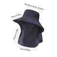 thumbnail image 3 of YiJuHui Solar Powered Fan Hat for Men, Rechargeable 360° Cooling Hat with USB Type-C, Wide Brim Sun Hat for Outdoor Fishing Hiking Camping Beach Gardening, 3 of 6