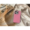 thumbnail image 4 of Pink & Red Striped Tough Phone Case – Retro Vertical Stripe, Bold Vibrant Gift Cover for iPhone 17/16/15/14 Pro Max, Samsung Galaxy S25/S24/S36, 4 of 4