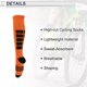 thumbnail image 4 of Calcetines de Ciclismo Únicos Bargains Transpirables Moldeadores Absorbentes de Sudor Calcetines de Bicicleta al Aire Libre Naranja Negro Tamaño L Neutro y Universal 1 Par, 4 of 7