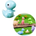 thumbnail image 3 of Mini Resin Dinosaur Figurine Set, Cute Colorful Decor for Desk, Dollhouse & Micro Landscapes, 3 of 7