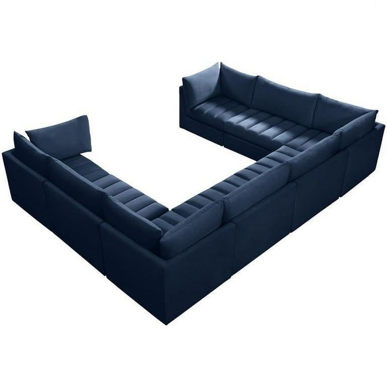 Meridian Furniture Jacob Velvet Modular Sectional 5A Meridian Furniture Jacob Velvet Modular Sectional 5A