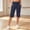 Navy, variant on Only Moment Women's Bermuda Long Shorts Polyester,Spandex High Waisted Work Travel Pants with Pockets Stretchy Business Casual Slacks Yoga Shorts Blue,S