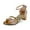 00Gold, variant on Women's Sparkly Heeled Sandals Open Toe Square Chunky Low Heels Slip-On