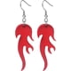 thumbnail image 1 of 1 par de pendientes de fuego punk aretes acrílicos colgantes pendientes de caída para mujeres niñas, 1 of 7
