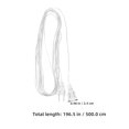 thumbnail image 2 of Cable de extensión para luces de cortina (3 unidades), repuesto para lámparas LED, accesorios para guirnaldas de luces navideñas, para interior y exterior (enchufe plano CN), 2 of 5