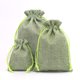 thumbnail image 1 of Bolsa de regalo de Navidad para guardar joyas, bolsita con cordón, bolsa de lino de imitación, 1 of 6