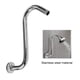thumbnail image 1 of Baño de Brazo de ducha yeacher Acero inoxidable cuello de ganso curvado en S 8 pulgadas, 1 of 2