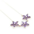 thumbnail image 2 of Galaxy Gold GG 14K Rose Gold Amethyst Pendant Necklace - February Birthstone - Peace & Wisdom - 16" to 24" - Fine Jewelry for Women, 2 of 3