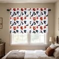 thumbnail image 4 of Halloween Kitchen Curtains 28x39 Inch 2 Panels, Washable Polyester Short Window Curtain with 2D Halloween Print, Light Filtering Bedroom Bathroom Decor, 4 of 6