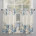thumbnail image 2 of Christmas Eucalyptus Kitchen Curtain 2 Panels Curtains 54 Inch Length, Curtains Rod Pocket Curtains Window Drapes Treatment Window Cafe Curtains 42''''x54'''' Winter Snowflake Farmhouse Flower, 2 of 5