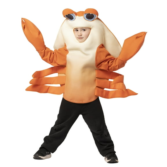 Rasta Imposta Bay Crab Shellfish Kids Halloween Party Costume, Orange, Child Size 3-6, R7788-36