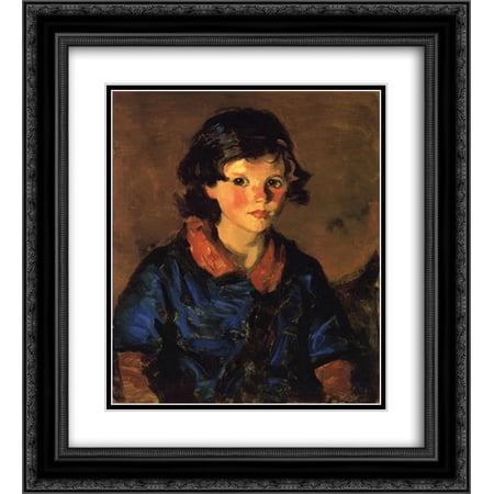 Robert Henri 2x Matted 20x24 Black Ornate Framed Art Print 'Mary Ann Caferty'