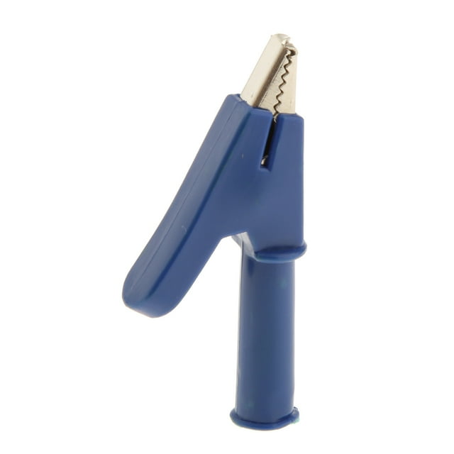Sonda de prueba de pinza de pinzas de de para enchufes de banana de 4 mm para cables de prueba de multímetro azul