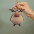 thumbnail image 6 of Michellecmm Car Hanging Ornaments Cute Moose Rearview Mirror Charms Home Auto Interior Decorations, 6 of 7